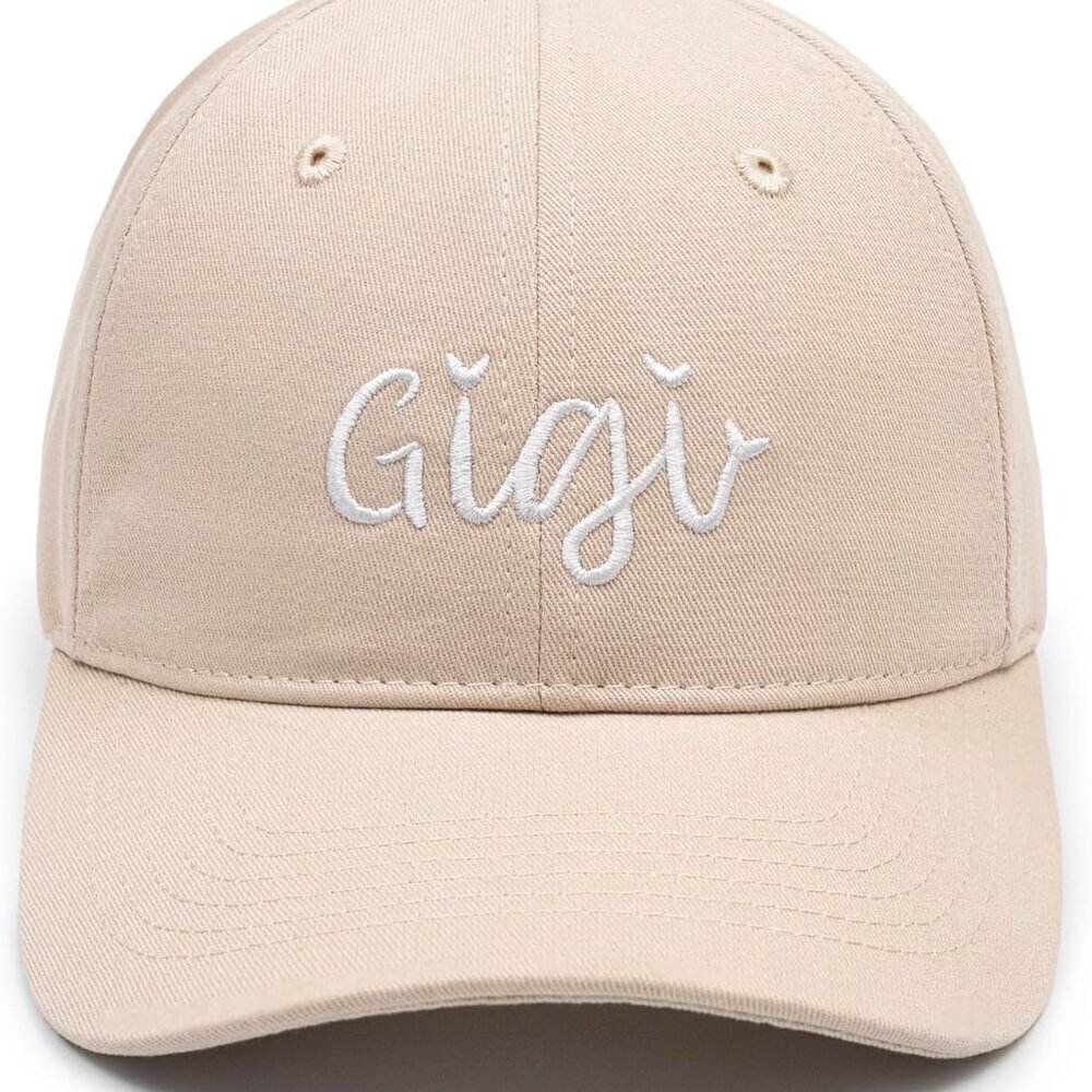 Gigi Baseball Hat Womens Cotton Adjustable Cap Embroidered Gift for Gigi